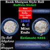 Image 1 : Buffalo Nickel Shotgun Roll in Old Bank Style 'Bell Telephone'  Wrapper 1925 & D Mint Ends