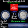 Image 1 : Buffalo Nickel Shotgun Roll in Old Bank Style 'Bell Telephone'  Wrapper 1927 & S Mint Ends