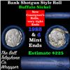 Image 1 : Buffalo Nickel Shotgun Roll in Old Bank Style 'Bell Telephone'  Wrapper 1925 & D Mint Ends