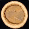 Image 2 : Mixed small cents 1c orig shotgun roll, 1916-d Wheat Cent, 1891 Indian Cent other end, brinks Wrappe