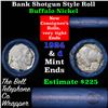 Image 1 : Buffalo Nickel Shotgun Roll in Old Bank Style 'Bell Telephone'  Wrapper 1924 & D Mint Ends