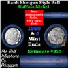 Image 1 : Buffalo Nickel Shotgun Roll in Old Bank Style 'Bell Telephone'  Wrapper 1920 & D Mint Ends