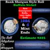 Image 1 : Buffalo Nickel Shotgun Roll in Old Bank Style 'Bell Telephone'  Wrapper 1924 & D Mint Ends