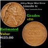 Image 1 : 1941-p Lincoln Cent Major Mint Error 1c Grades vf++