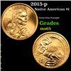 Image 1 : 2015-p Native American Dollar $1 Grades GEM Unc