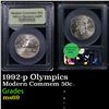 Image 1 : 1992-p Olympics Modern Commem Half Dollar 50c Graded ms69 By USCG