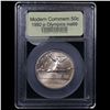 Image 2 : 1992-p Olympics Modern Commem Half Dollar 50c Graded ms69 By USCG