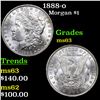 Image 1 : 1888-o Morgan Dollar $1 Grades Select Unc