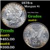Image 1 : 1878-s Morgan Dollar $1 Grades Choice+ Unc
