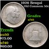 Image 1 : 1926 Sesqui Old Commem Half Dollar 50c Grades xf+