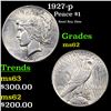 Image 1 : 1927-p Peace Dollar $1 Grades Select Unc