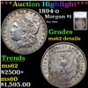 ***Auction Highlight*** 1894-o Morgan Dollar $1 Graded ms62 details By SEGS (fc)