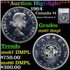 ***Auction Highlight*** 1964 Canada Dollar $1 Grades GEM++ DMPL By SEGS (fc)