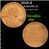 1918-d Lincoln Cent 1c Grades vf++
