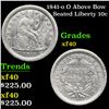1841-o Seated Liberty Dime O Above Bow 10c Grades xf