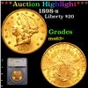 ***Auction Highlight*** 1898-s Gold Liberty Double Eagle $20 Graded ms63+ By SEGS (fc)