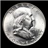 Image 2 : 1948-p Franklin Half Dollar 50c Grades Choice Unc FBL