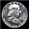 Image 2 : Proof 1956 Type 2 Franklin Half Dollar 50c Grades GEM++ Proof