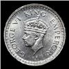 Image 2 : 1943B India 1/4 Rupee 1/4r KM-547 Grades Choice Unc