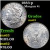 Image 1 : 1883-p Morgan Dollar $1 Grades Select Unc