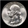 Image 2 : 1946-p Washington Quarter 25c Grades GEM+ Unc