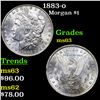 Image 1 : 1883-o Morgan Dollar $1 Grades Select Unc