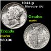 Image 1 : 1944-p Mercury Dime 10c Grades Choice Unc