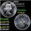 Image 1 : 1964 Canada Dollar $1 Grades GEM+ UNC PL