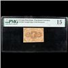 Image 2 : 1862 US Fractional Currency 5c First Issue fr-1230 Thomas Jefferson W/ Monigram Graded  f15 By PMG
