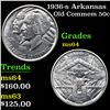 Image 1 : 1936-s Arkansas Old Commem Half Dollar 50c Grades Choice Unc