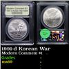 Image 1 : 1991-d Korean War Modern Commem Dollar $1 Graded ms69 By USCG