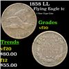 Image 1 : 1858 LL Flying Eagle Cent 1c Grades vf, very fine