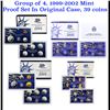 Image 1 : Group of 4 United States Mint Proof Sets 1999-2002 39 coins