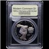 Image 2 : Proof 1983-S Olympics Modern Commem Dollar $1 Graded GEM++ Proof Deep Cameo By USCG