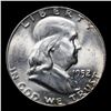 Image 2 : 1952-p Franklin Half Dollar 50c Grades Choice Unc