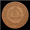 Image 3 : 1865 Fancy 5 Two Cent Piece 2c Grades vg, very good