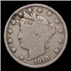 Image 2 : 1910 Liberty Nickel Mint Error 5c Grades vg+