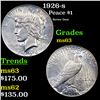 Image 1 : 1926-s Peace Dollar $1 Grades Select Unc
