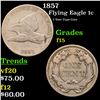 Image 1 : 1857 Flying Eagle Cent 1c Grades f+