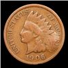 Image 2 : 1906 Indian Cent Counter Stamped 1c Grades vf details