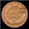 Image 3 : 1906 Indian Cent Counter Stamped 1c Grades vf details