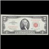 Image 2 : 1963 $2 Red seal United States Note Fr1513 Grades Gem CU