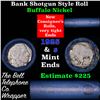 Image 1 : Buffalo Nickel Shotgun Roll in Old Bank Style 'Bell Telephone'  Wrapper 1925 & S Mint Ends