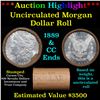 ***Auction Highlight*** 1889 & CC Uncirculated Morgan Dollar Shotgun Roll (fc)