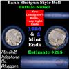 Image 1 : Buffalo Nickel Shotgun Roll in Old Bank Style 'Bell Telephone'  Wrapper 1926 & D Mint Ends