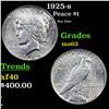 Image 1 : 1925-s Peace Dollar $1 Grades Select Unc