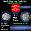 Image 1 : Buffalo Nickel Shotgun Roll in Old Bank Style 'Bell Telephone'  Wrapper 1927 & D Mint Ends