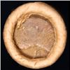 Image 2 : Mixed small cents 1c orig shotgun roll, 1919-d Wheat Cent, 1896 Indian Cent other end, brinks Wrappe