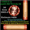 Image 1 : Shotgun Lincoln 1c roll, 2003-d 50 pcs Brandt Wrapper