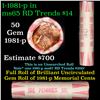 Image 1 : Shotgun Lincoln 1c roll, 1981-p 50 pcs Brandt Wrapper
